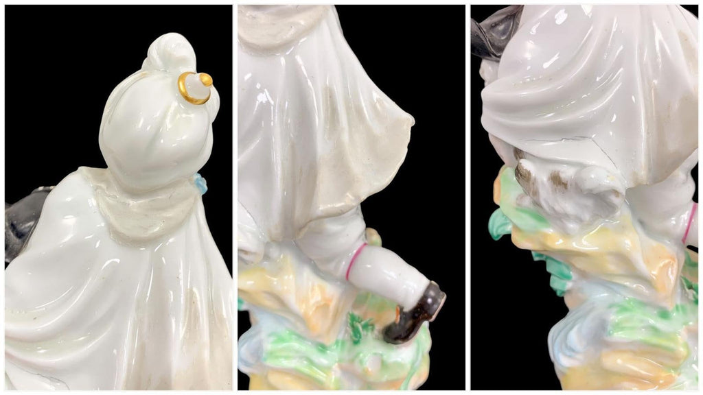 Rare Derby Porcelain Figurine: Boy with Macaroni Dog, c.1775