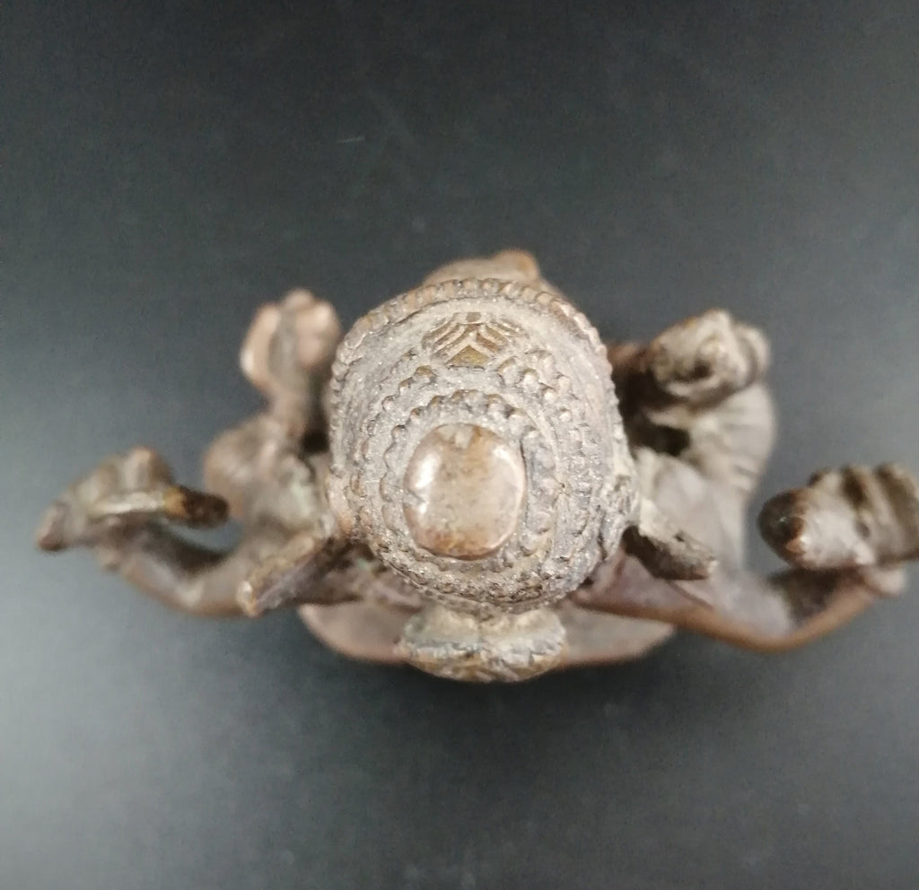 Antique bronze figurine, depicting Ganesha,19th