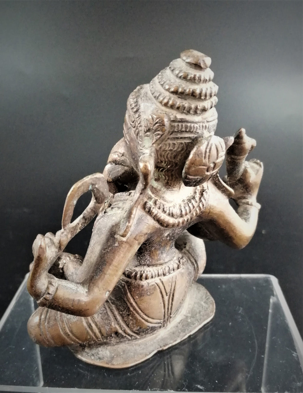 Antique bronze figurine, depicting Ganesha,19th