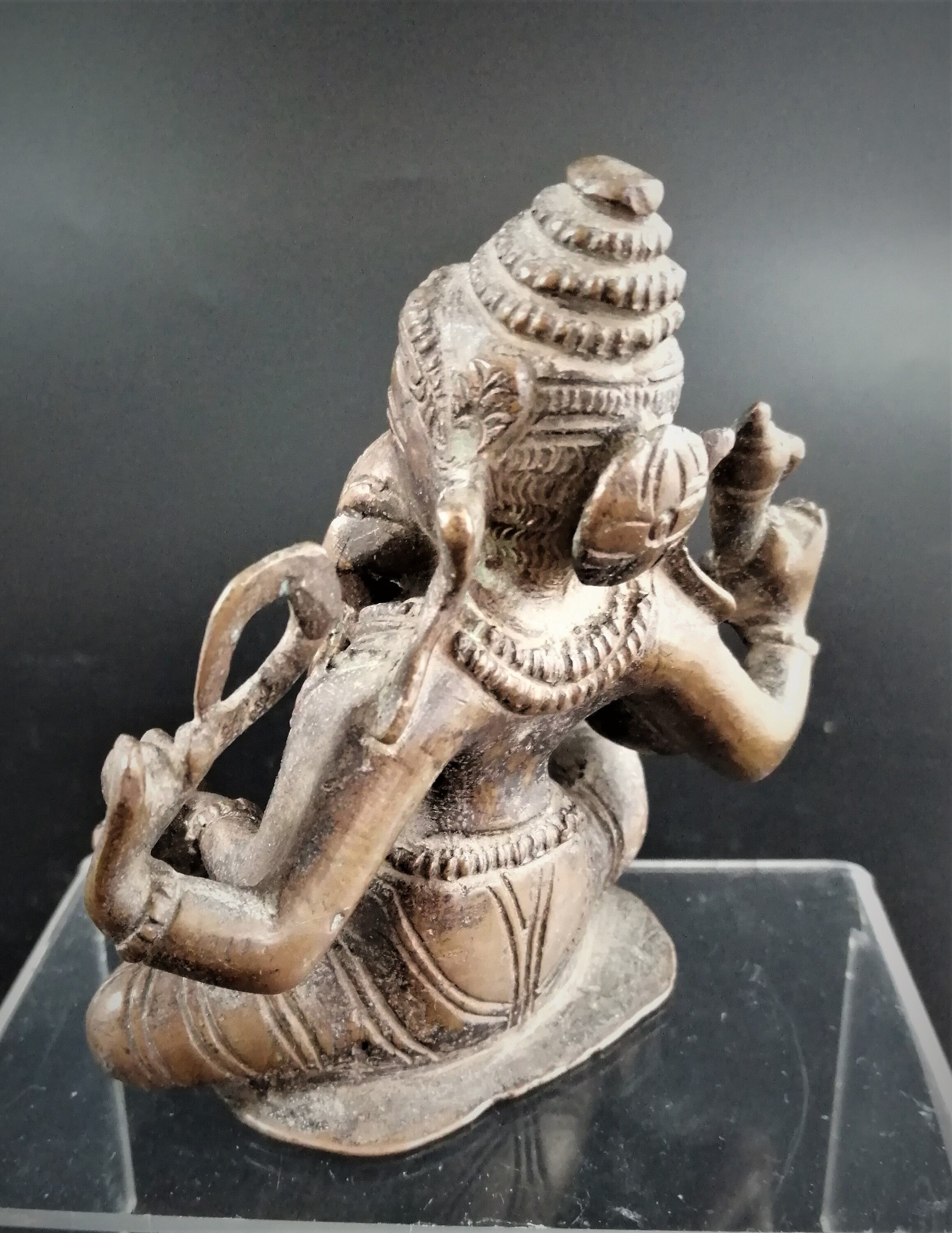 Antique bronze figurine, depicting Ganesha,19th