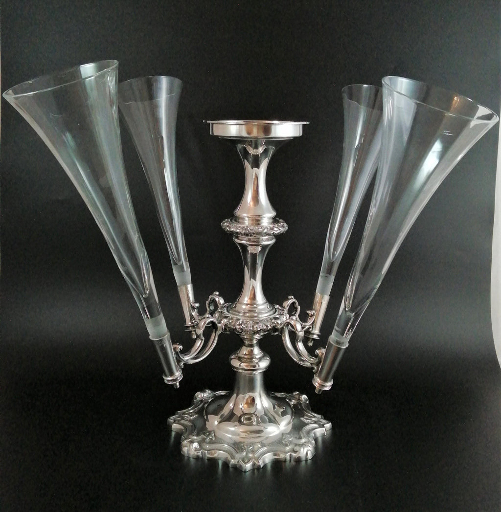 Walker & Hall Antique silver-plated Table Centrepiece, 19th century