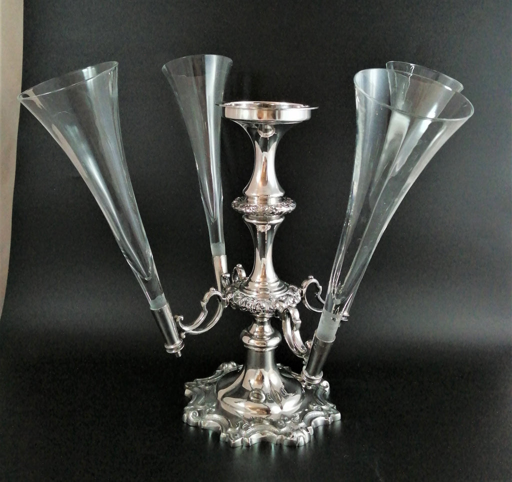 Walker & Hall Antique silver-plated Table Centrepiece, 19th century