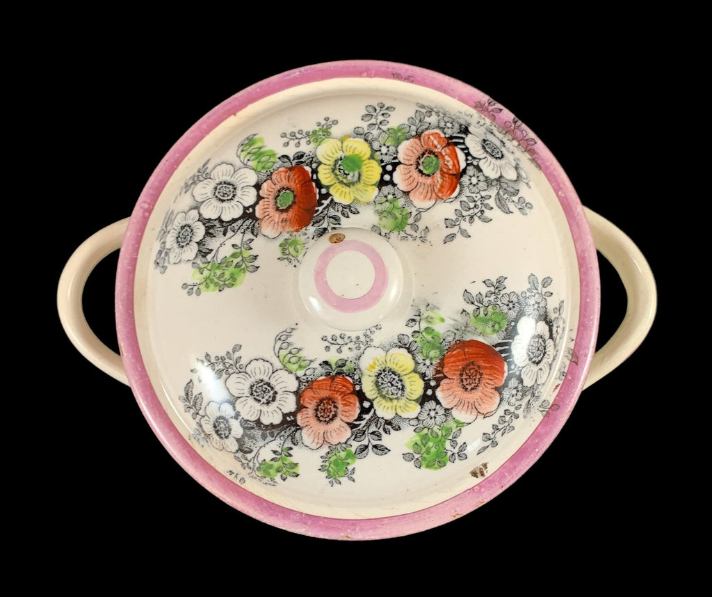 19th Century Sunderland Lustre Lidded Pot.Rare