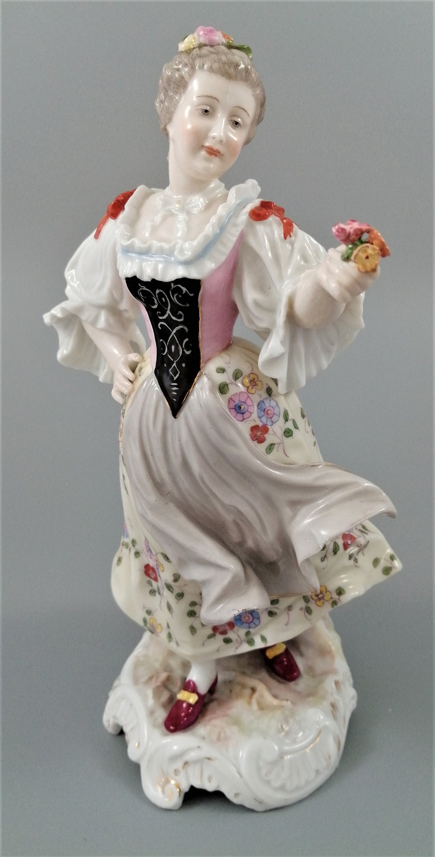 Antique Porcelain Figurine , Rauenstein, 19th C.