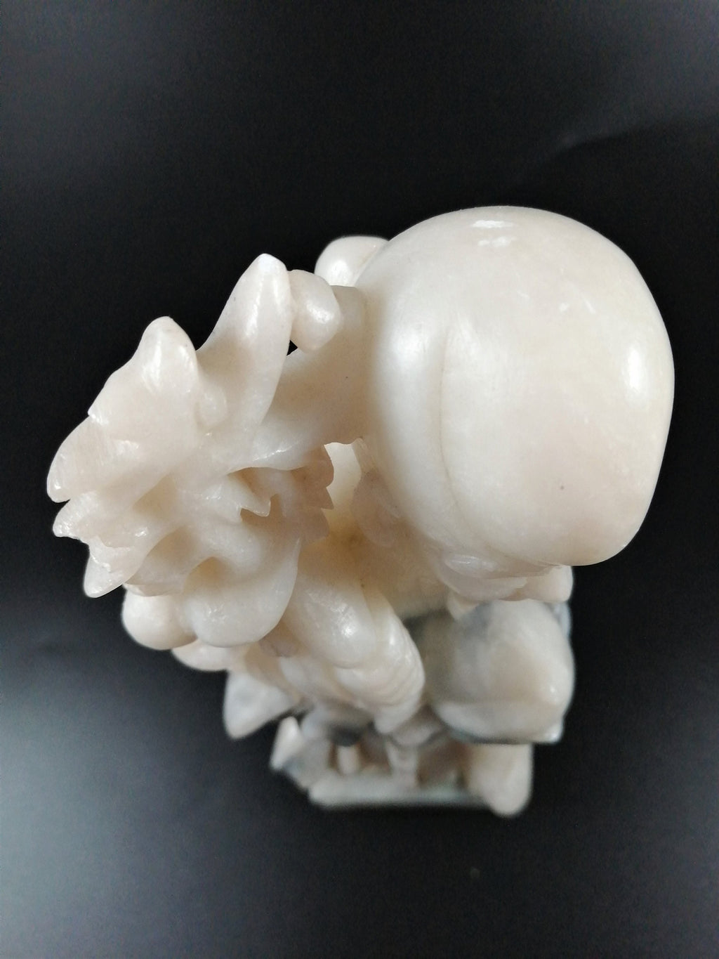 Chinese Republic carved soapstone figurine of Shou (壽),also known as Shouxing 壽星.