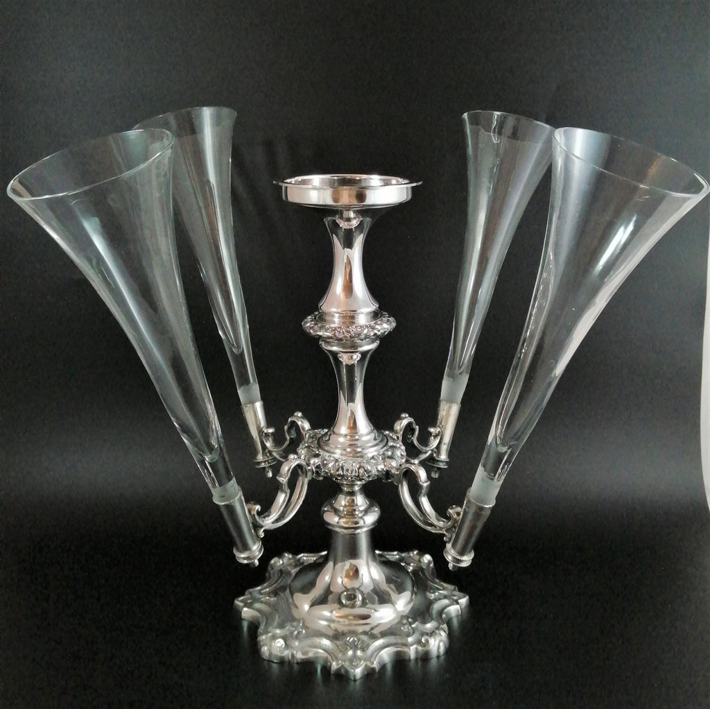 Walker & Hall Antique silver-plated Table Centrepiece, 19th century