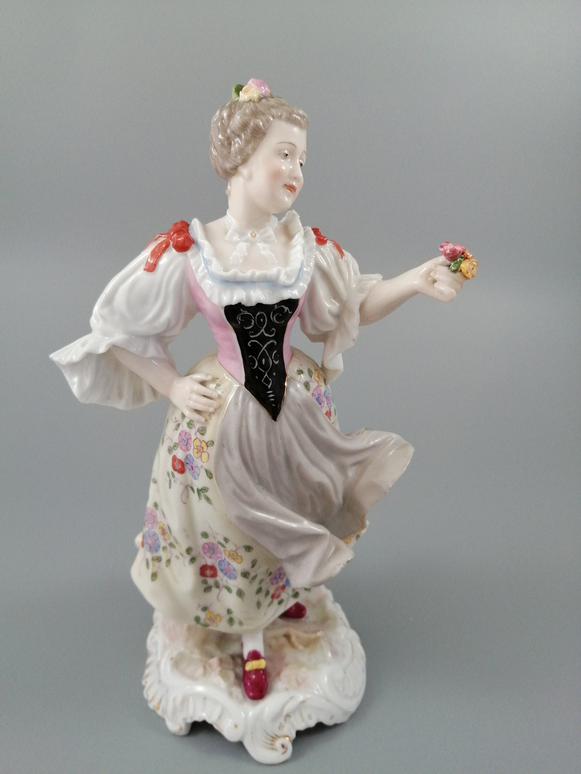 Antique Porcelain Figurine , Rauenstein, 19th C.