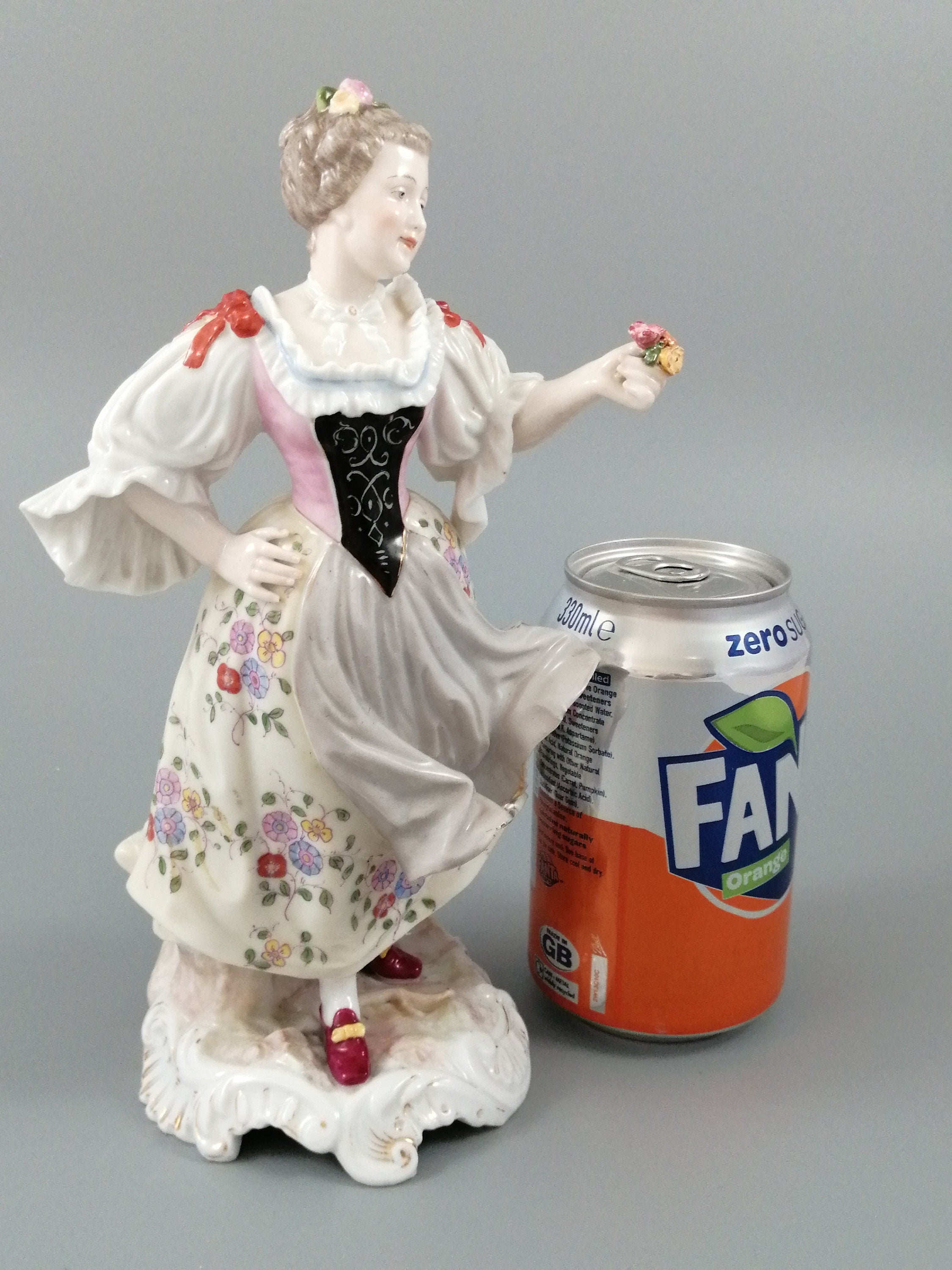 Antique Porcelain Figurine , Rauenstein, 19th C.