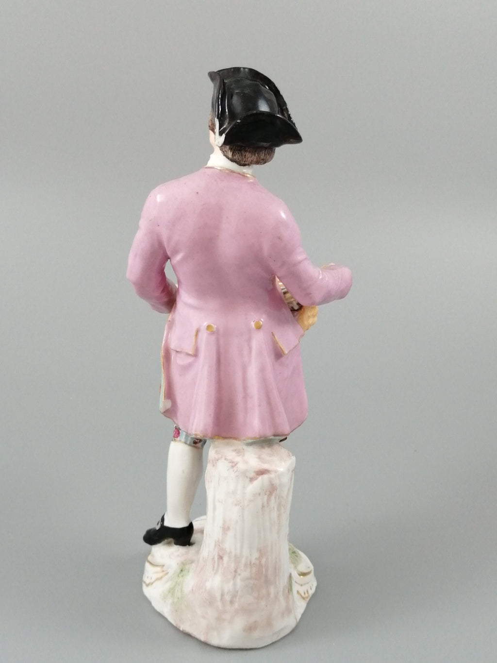 Antique Chelsea porcelain figurine, “A Spoon Seller”, c. 1758 - 1769