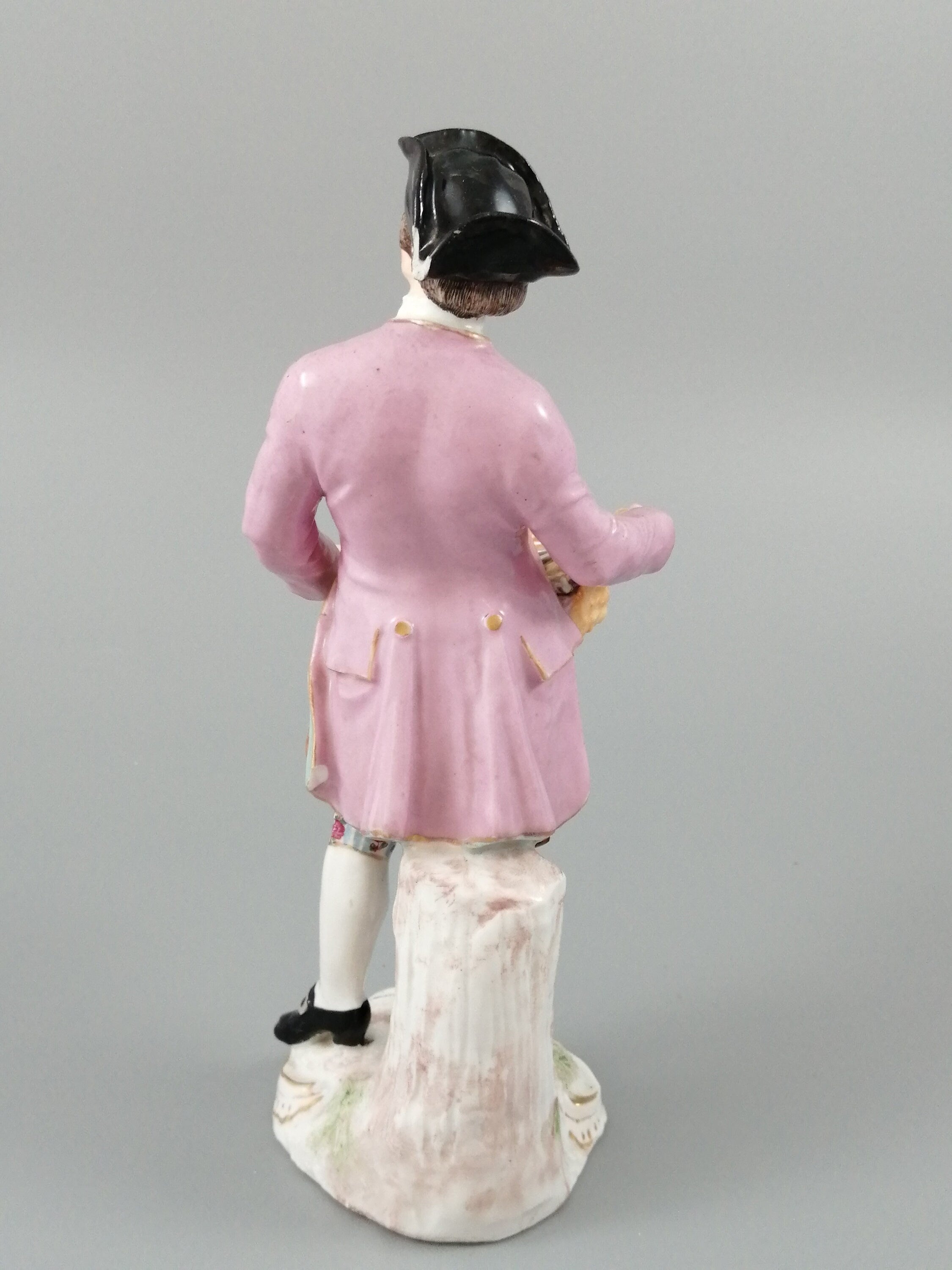 Antique Chelsea porcelain figurine, “A Spoon Seller”, c. 1758 - 1769