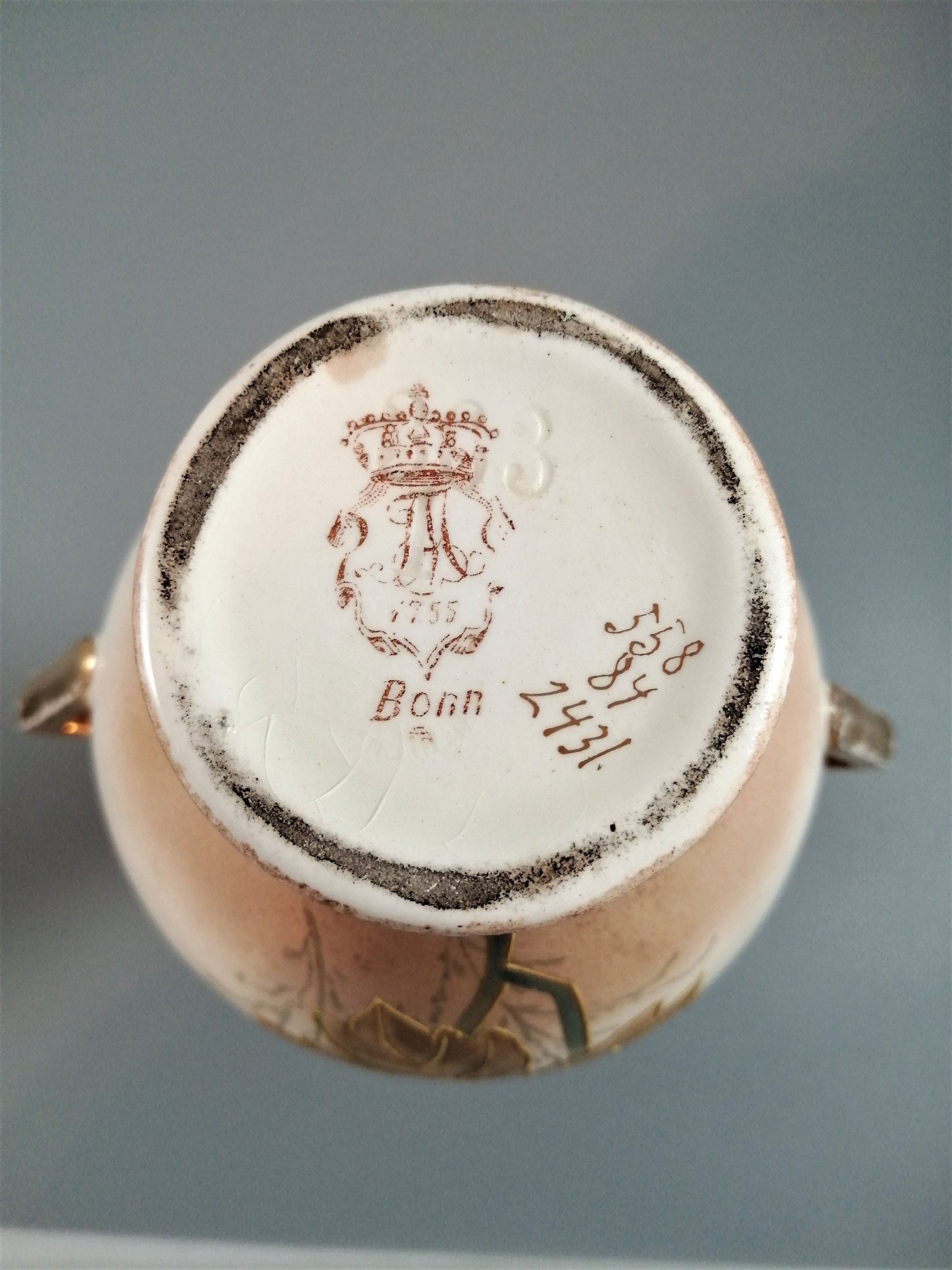 Pair of Royal Bonn Vases by Franz Anton Mehlem, c1890, signed