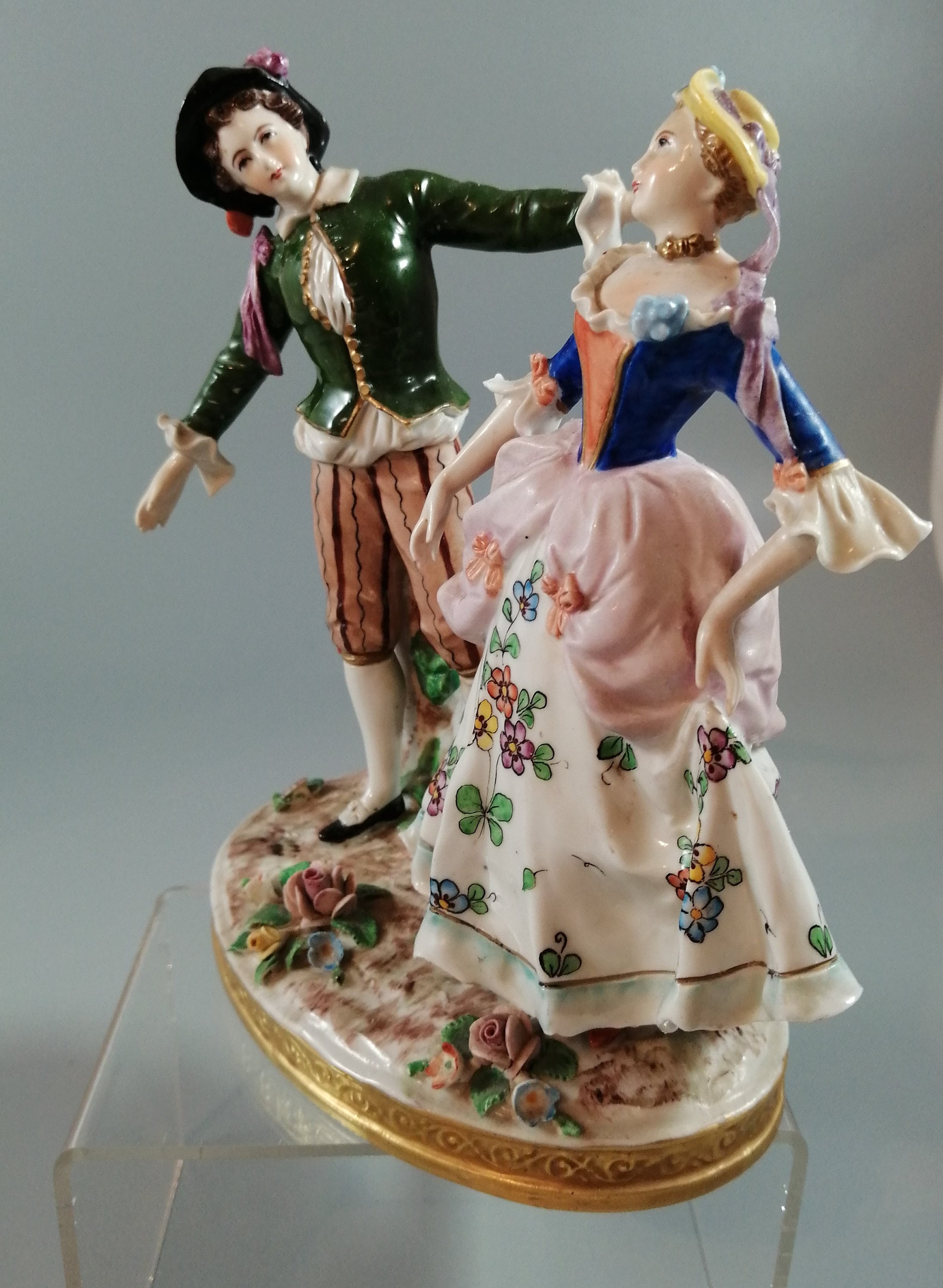 Antique porcelain figurine Sitzendorf,c.1870