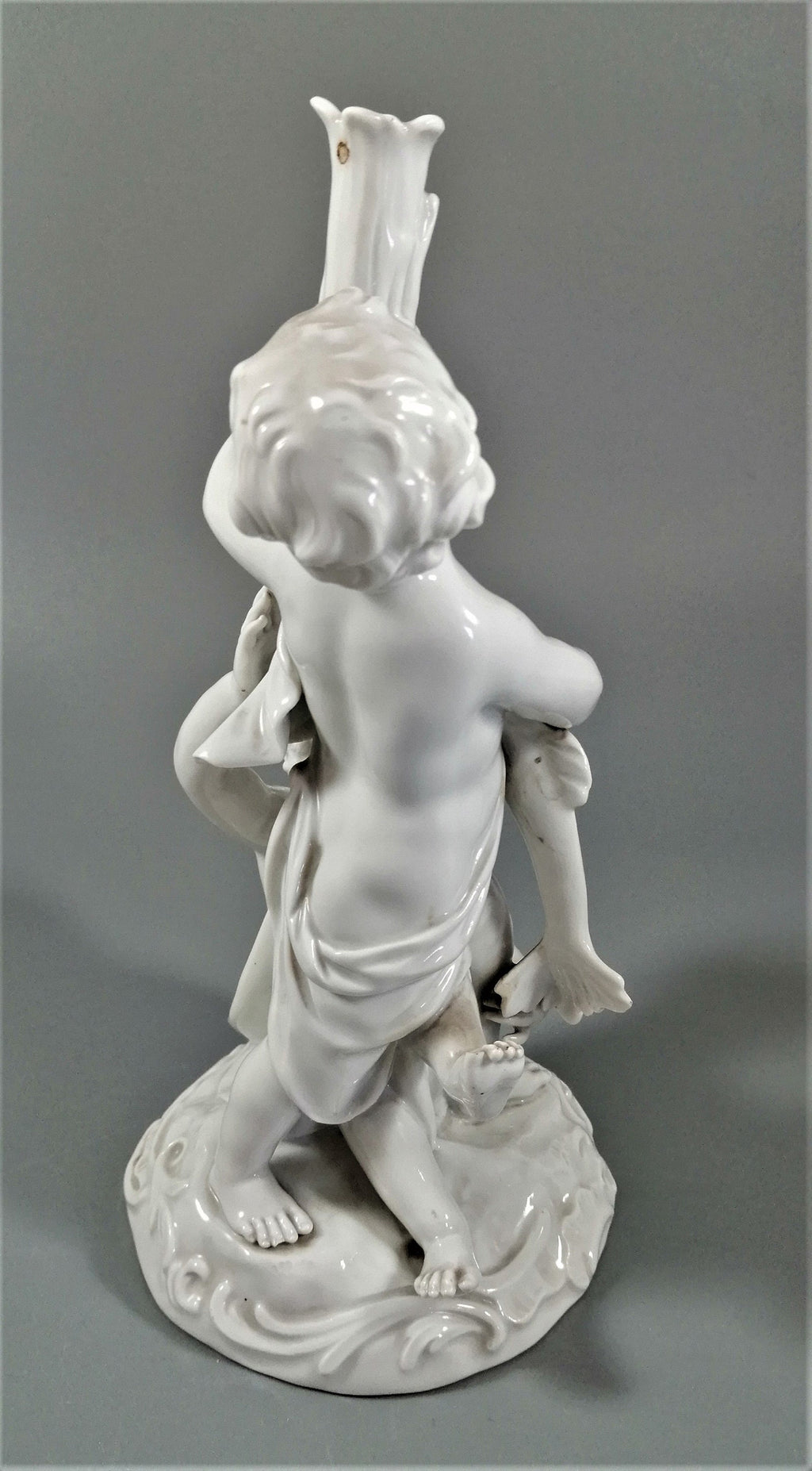 Meissen Candlestick Cherubs Dolphins Kaendler Models 1145