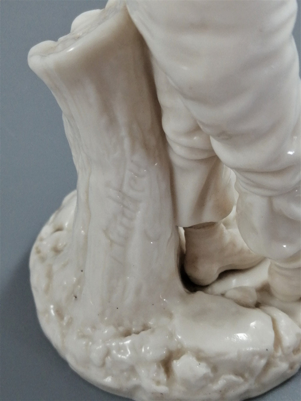 Rare Royal Worcester white glazed figurine of Labourer, c. 1870