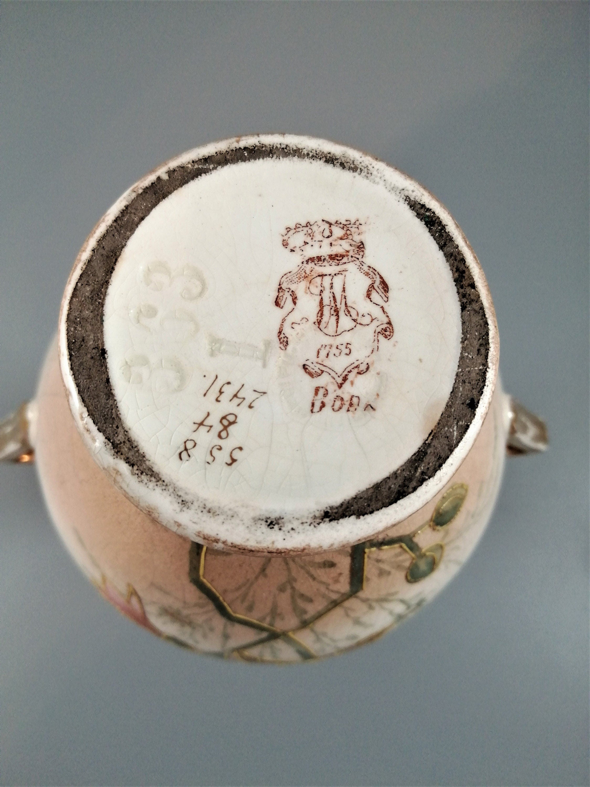 Pair of Royal Bonn Vases by Franz Anton Mehlem, c1890, signed