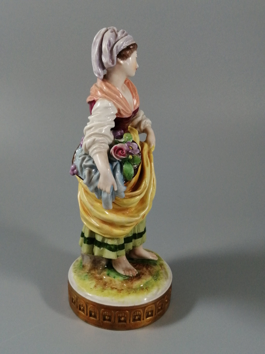 Antique porcelain figurine , Capodimonte, 19th century