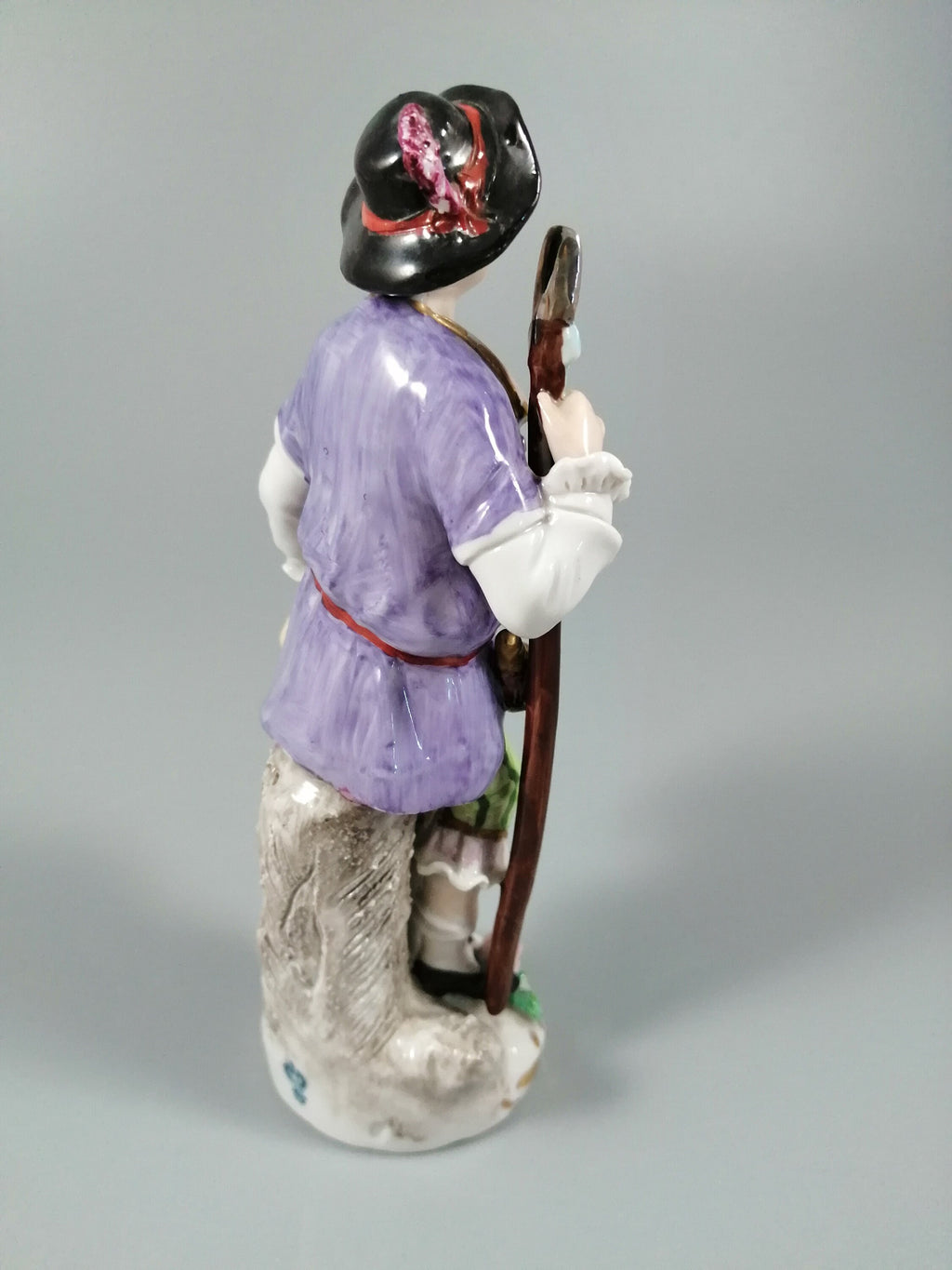 Vintage porcelain figurine of a traveller, Sitzendorf