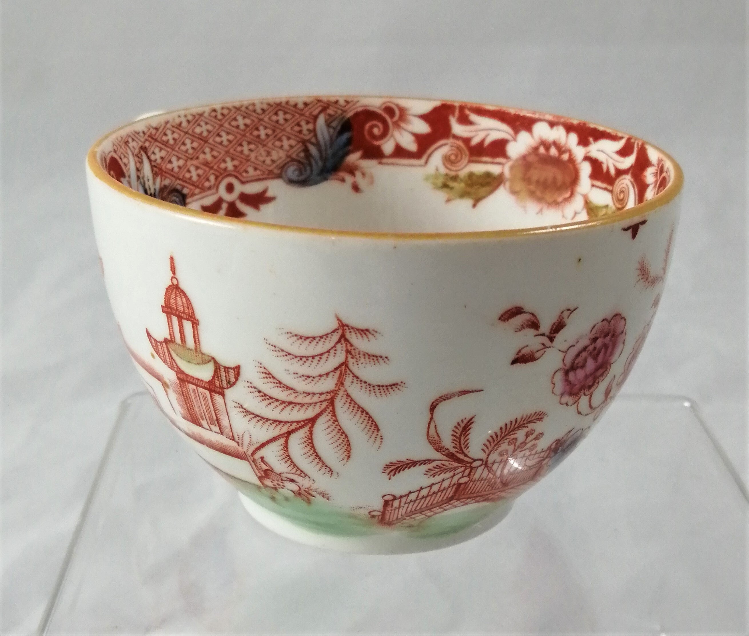 Antique chinoiserie set, tea cup,saucer and dessert plate,Williamson & Sons