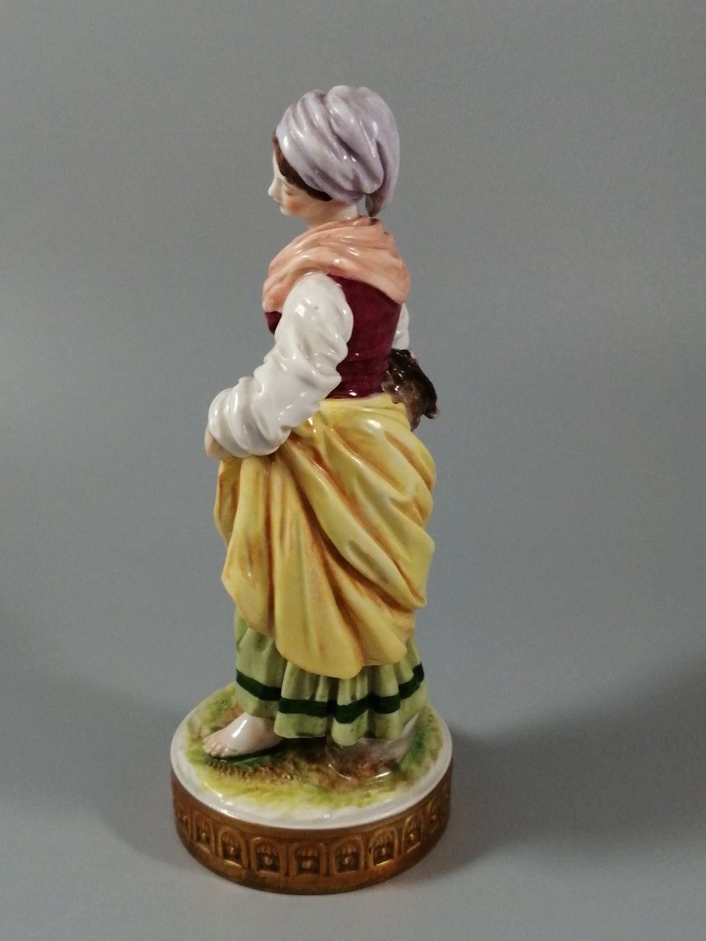 Antique porcelain figurine , Capodimonte, 19th century