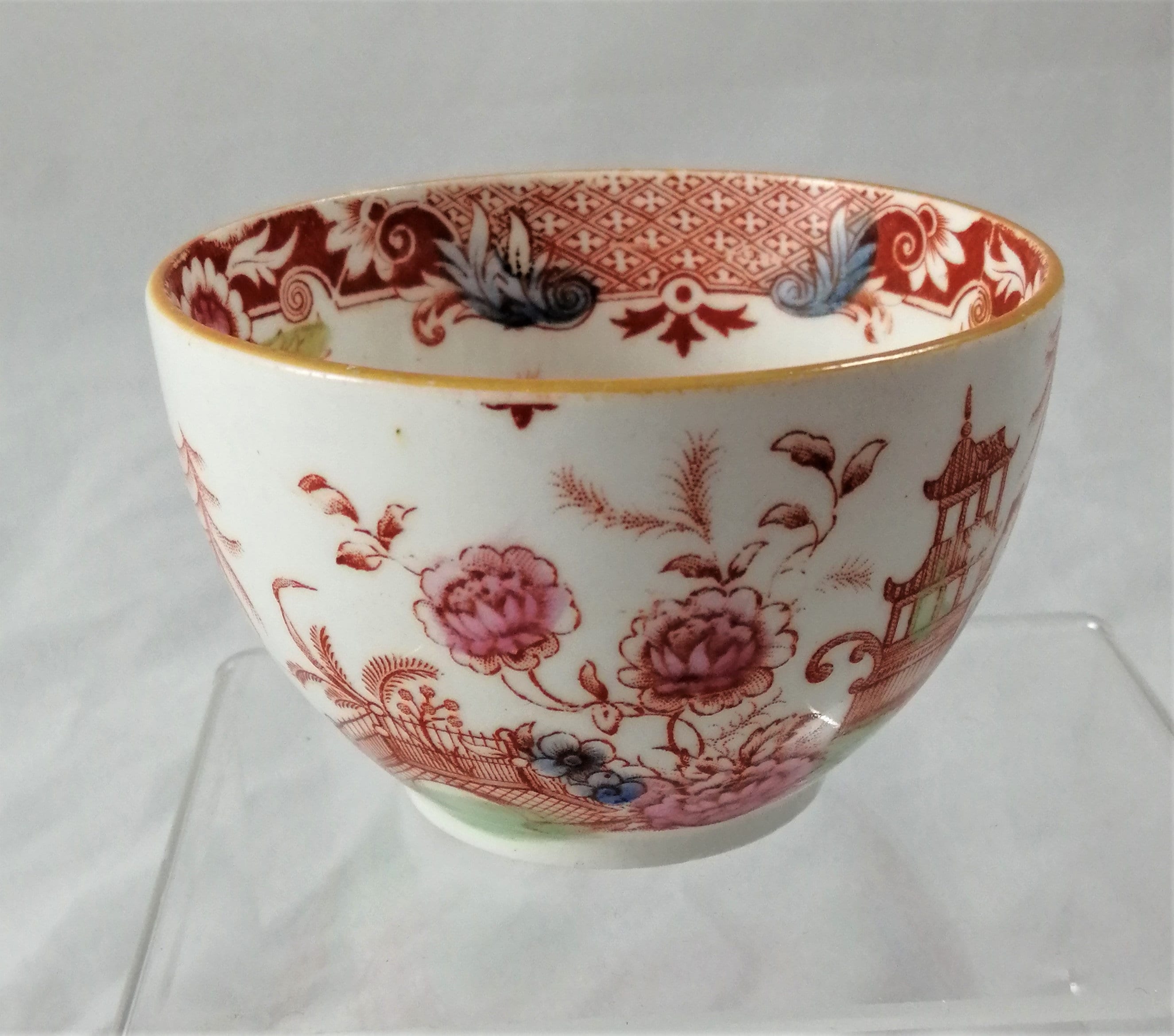 Antique chinoiserie set, tea cup,saucer and dessert plate,Williamson & Sons