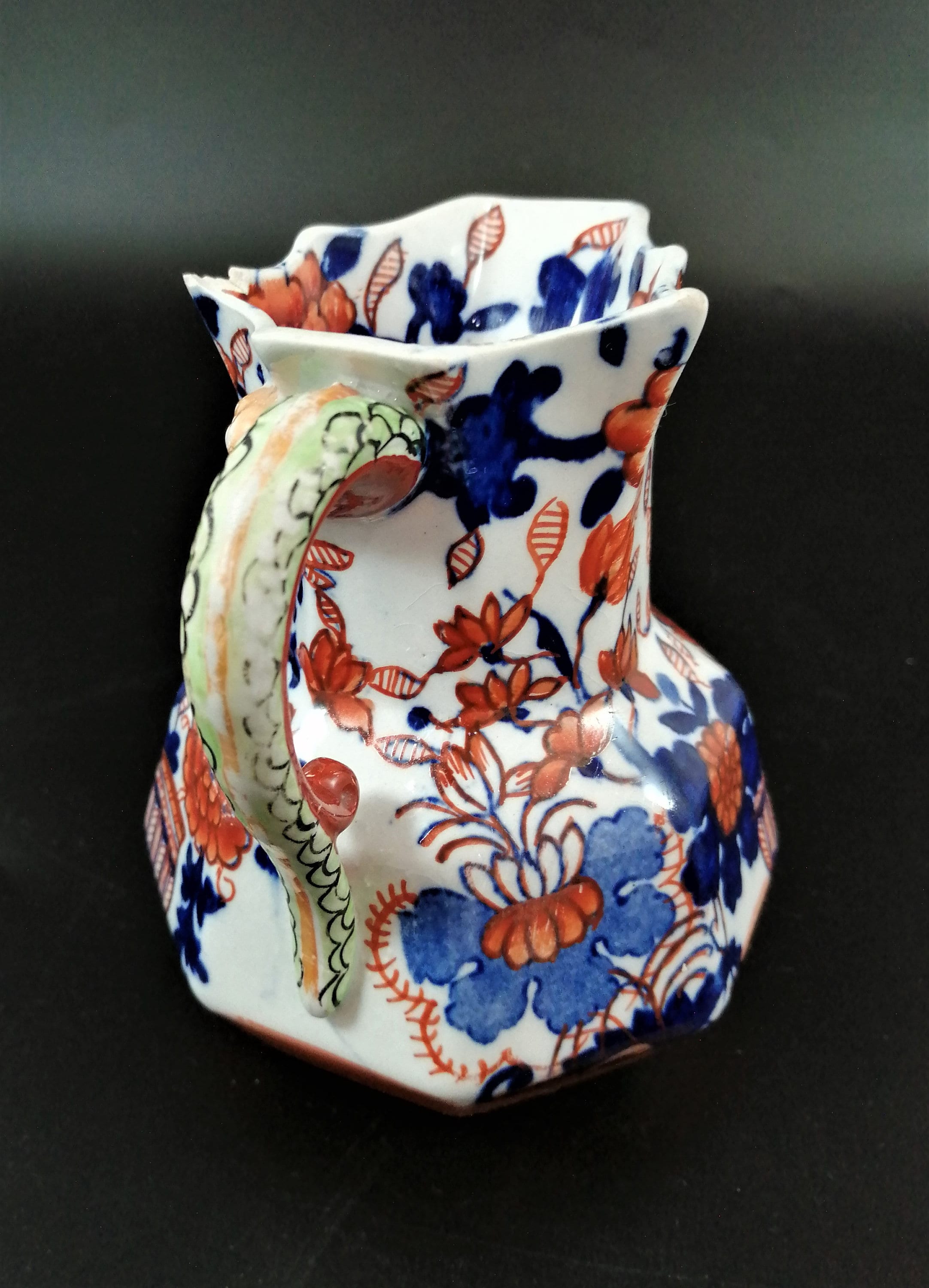 Mason's Patent Ironstone China 'Japan Basket' Hydra Jug c1830