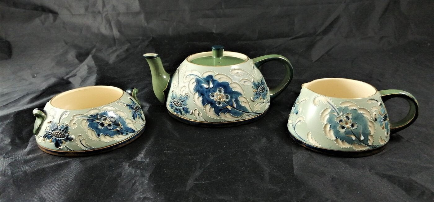 Harry Barnard - James Macintyre & Co. - Tea set (3) - Abstract Expressionist - Porcelain