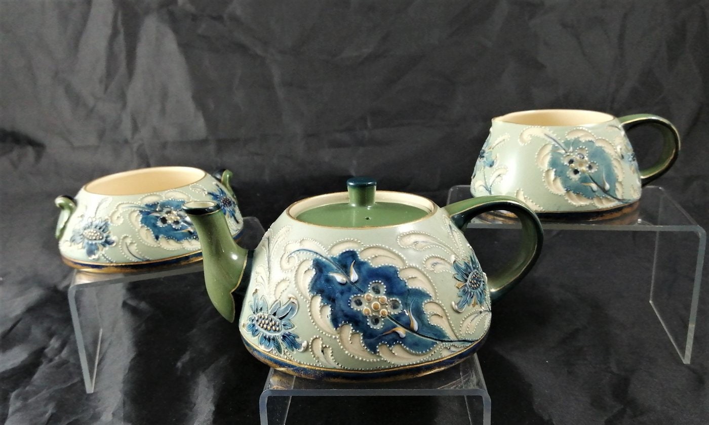 Harry Barnard - James Macintyre & Co. - Tea set (3) - Abstract Expressionist - Porcelain