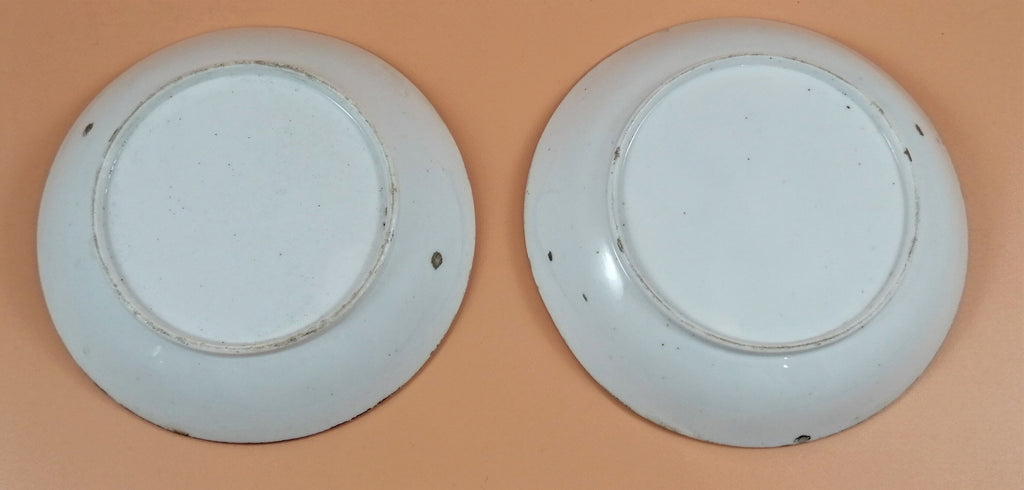 Rare Princess Charlotte Commemorative Saucers: Staffordshire Puce Lustre Mourning Ware, 1817