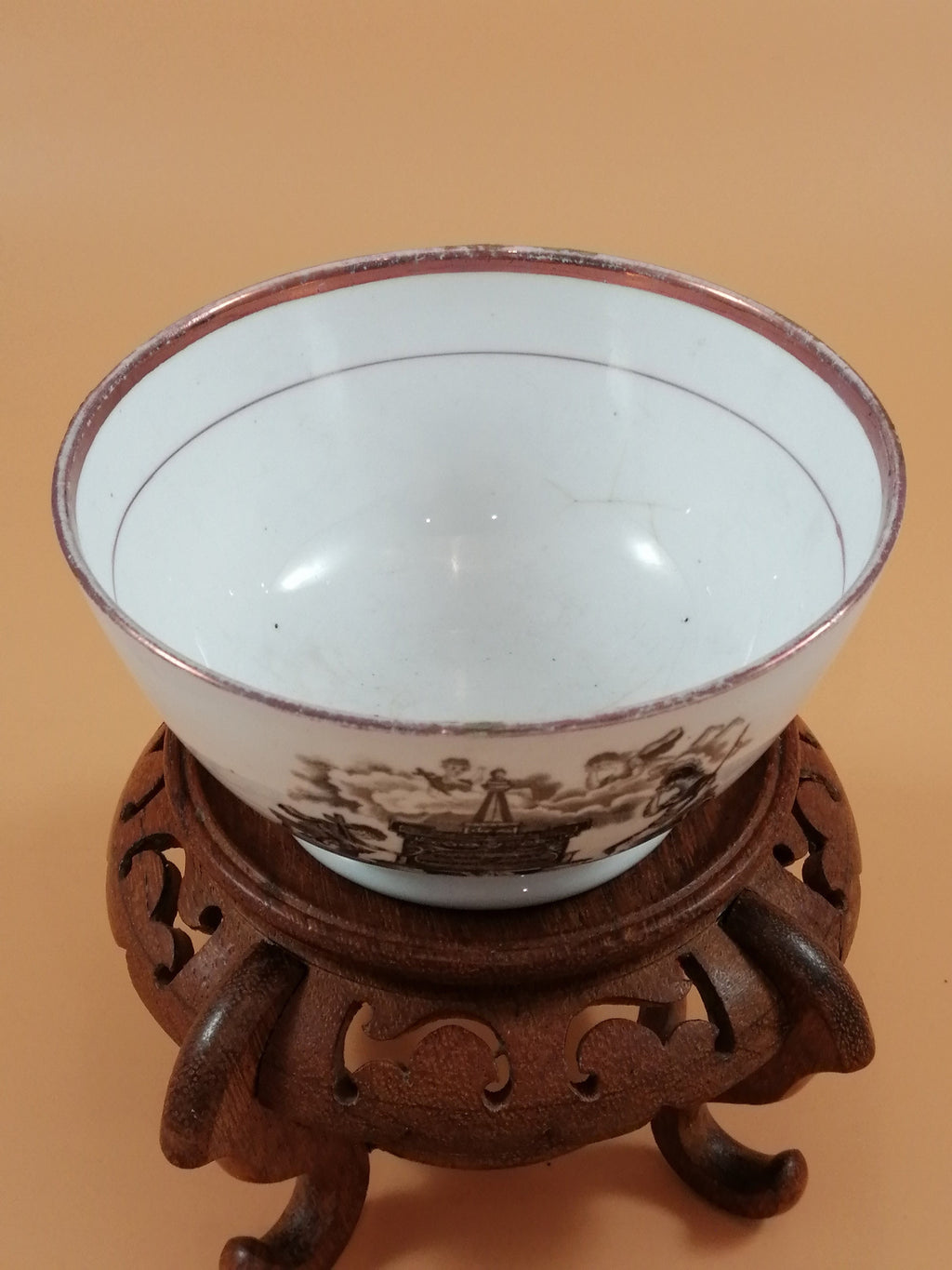 Rare 1817 Princess Charlotte Memorial Bowl: Antique Staffordshire Lustreware
