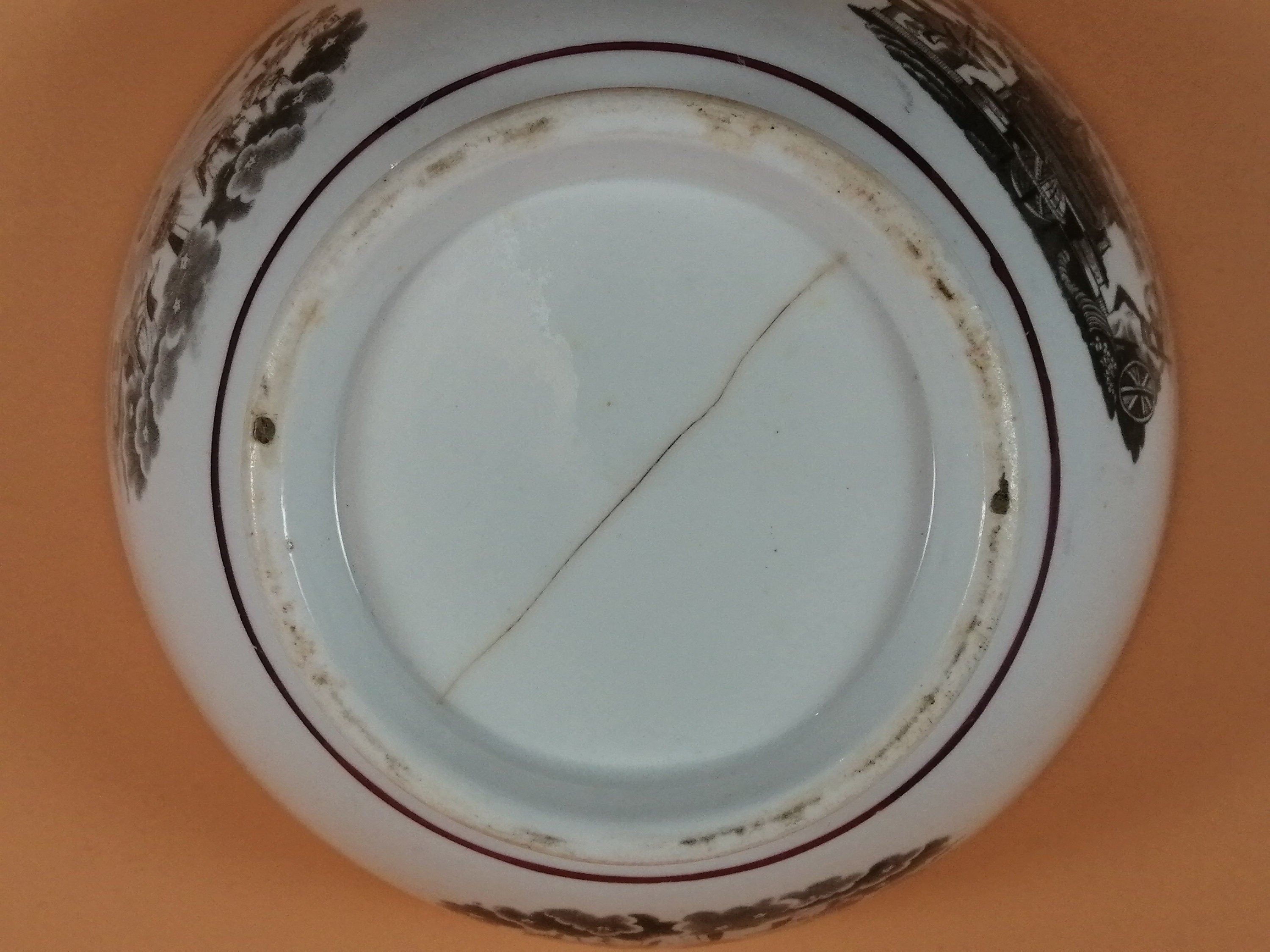 Rare 1817 Princess Charlotte Memorial Tea Bowl: Antique Staffordshire Lustreware
