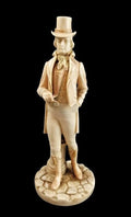 Royal Worcester figurine of a gentleman by James Hadley, Regency era, porcelain