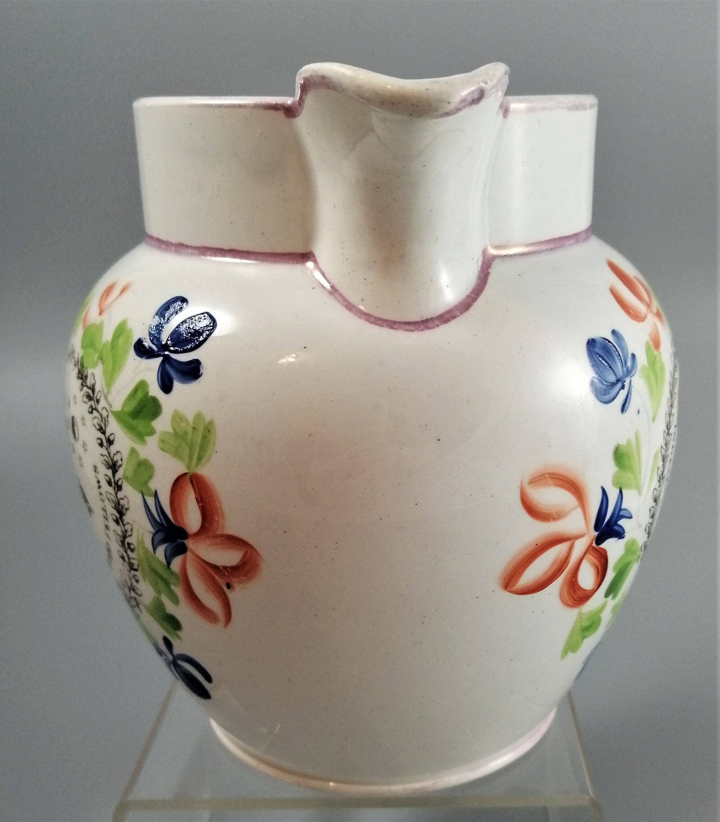 Antique jug with Masonic designs, Independent Order of Odd Fellows .Rare