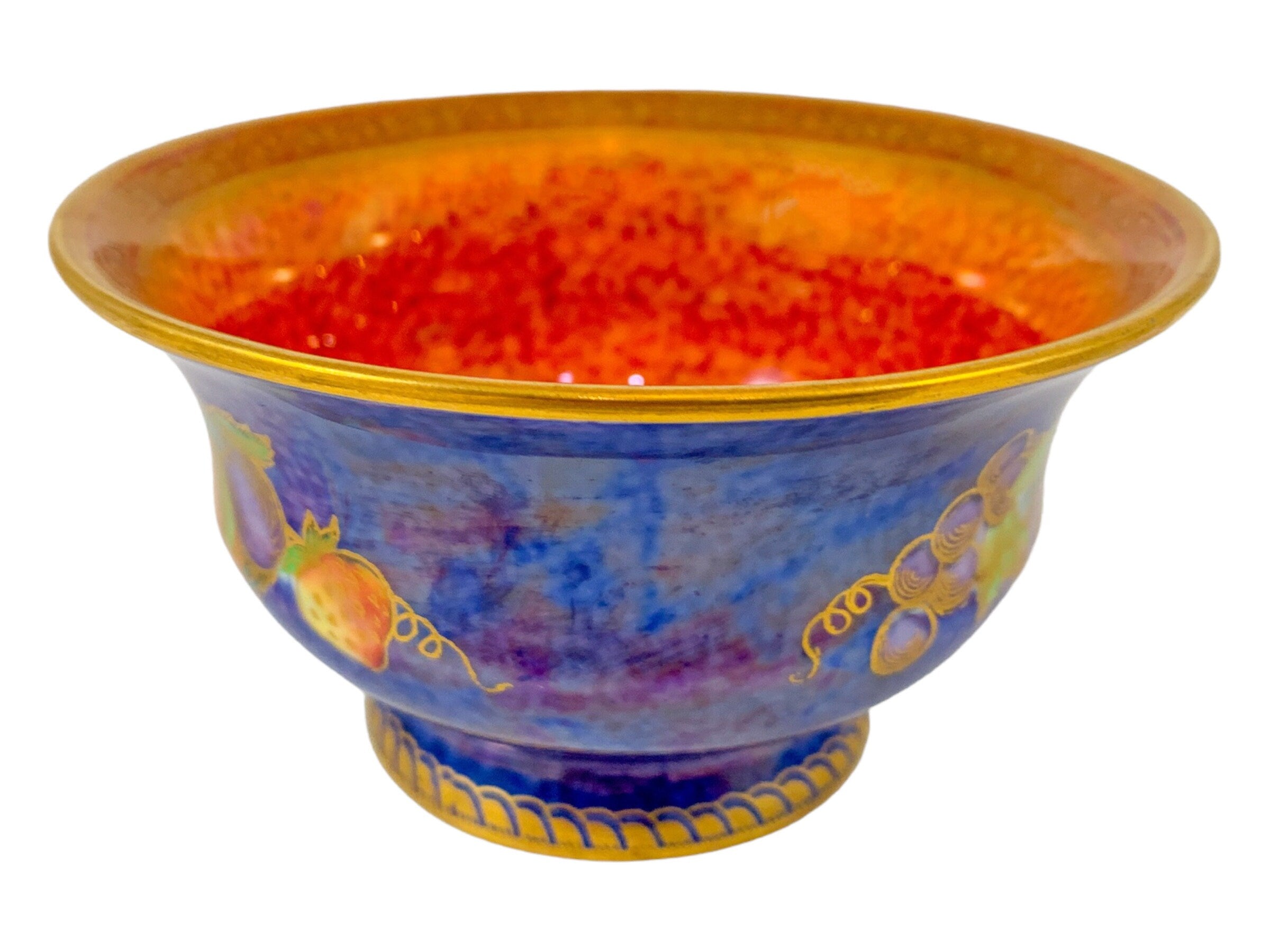 Blue Fruit lustre bowl ,Wedgwood ,designed by Daisy Makeig-Jones circa 1929