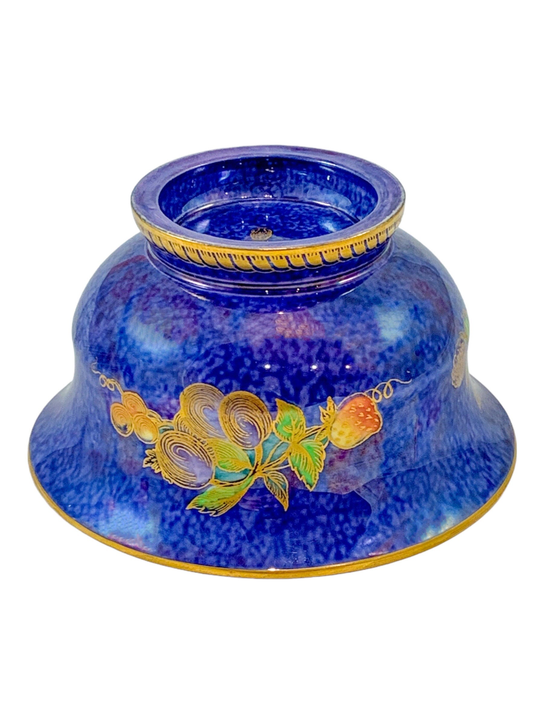 Blue Fruit lustre bowl ,Wedgwood ,designed by Daisy Makeig-Jones circa 1929