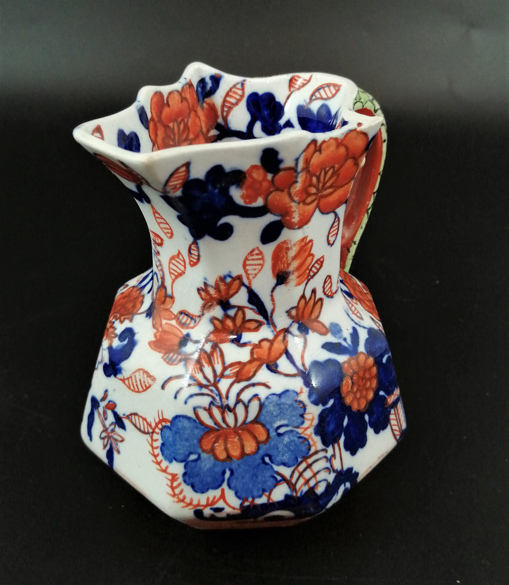 Mason's Patent Ironstone China 'Japan Basket' Hydra Jug c1830