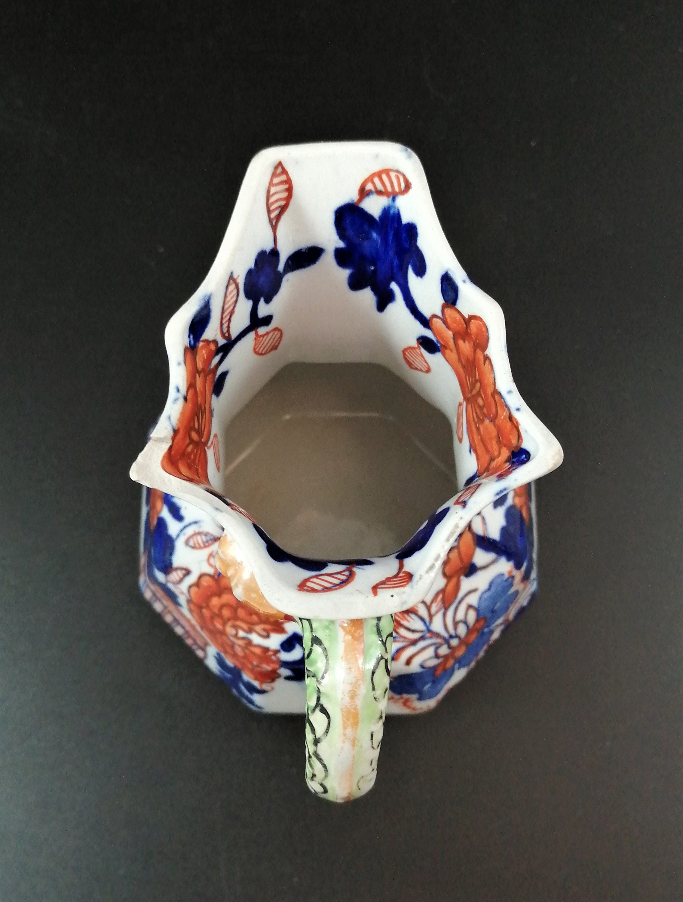 Mason's Patent Ironstone China 'Japan Basket' Hydra Jug c1830