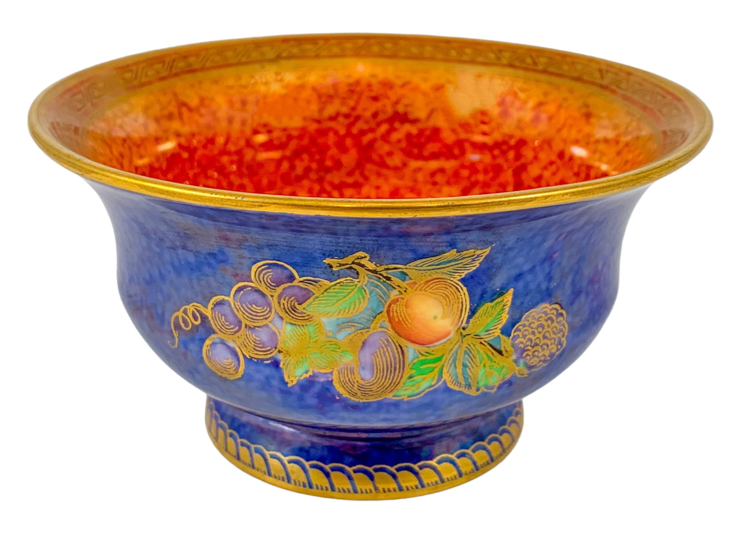Blue Fruit lustre bowl ,Wedgwood ,designed by Daisy Makeig-Jones circa 1929