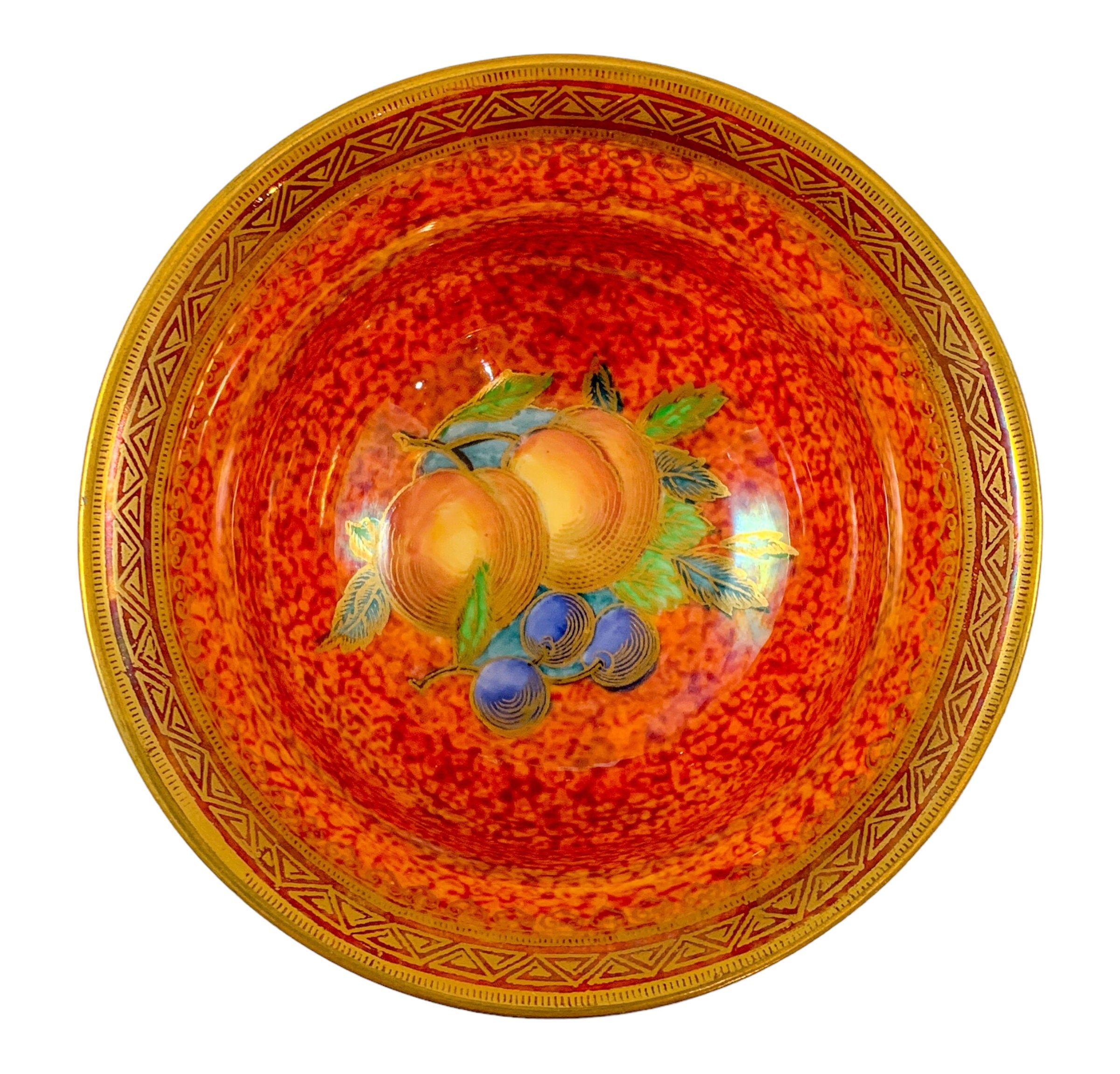 Blue Fruit lustre bowl ,Wedgwood ,designed by Daisy Makeig-Jones circa 1929