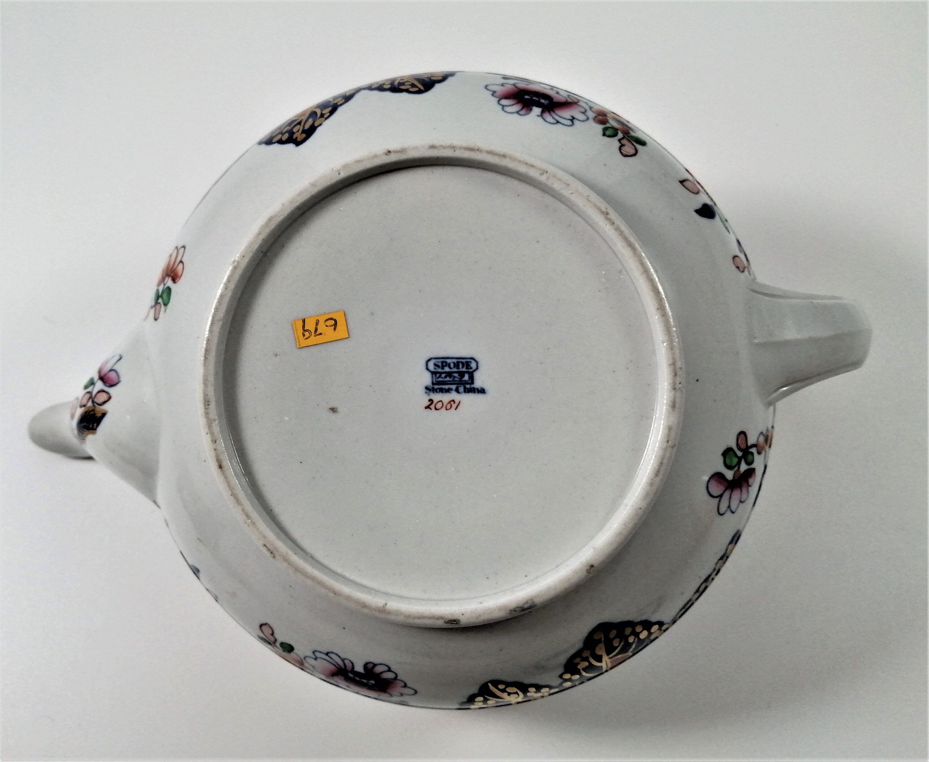Antique Spode Stone China Teapot: Tobacco Leaf Pattern, c. 1810 Georgian Teaware