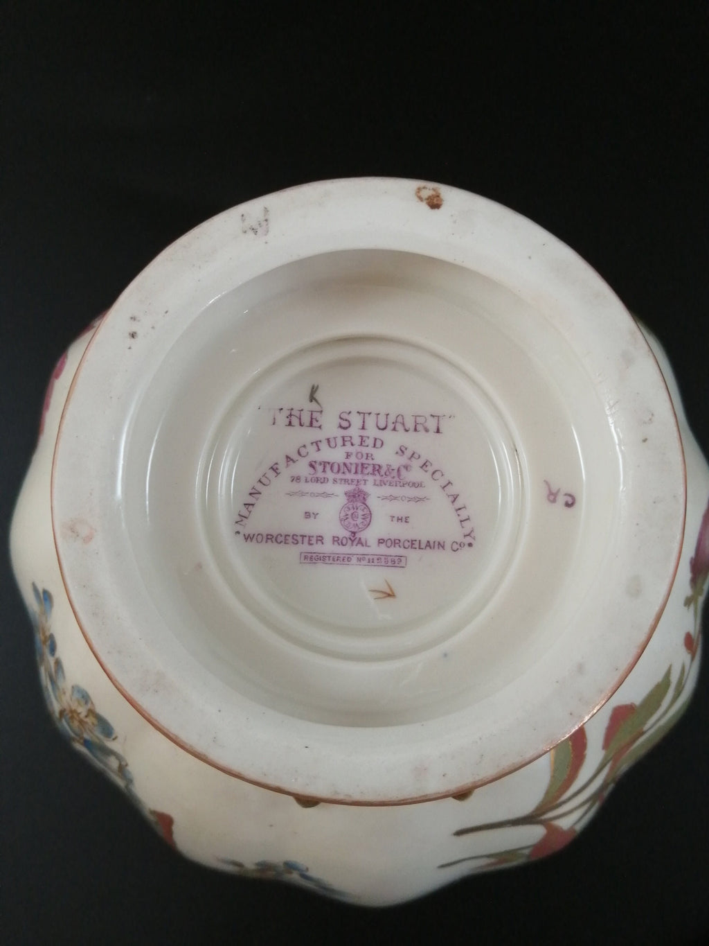A Royal Worcester jar and cover for Stonier & Co., Liverpool, 'The Stuart',1889