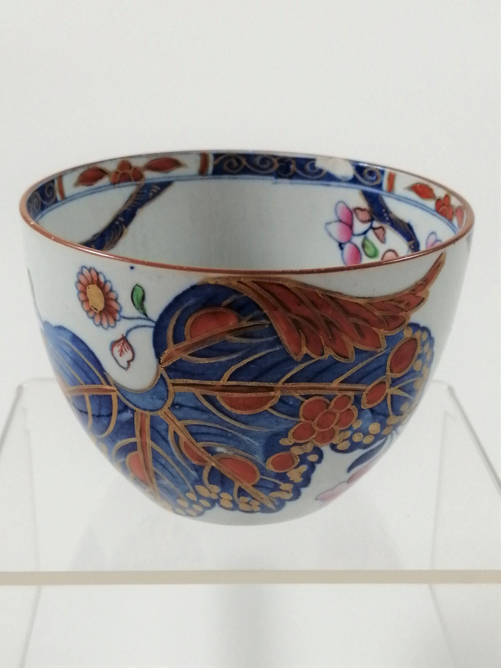 Antique Spode Tea Cup: Tobacco Leaf Pattern, Georgian Porcelain, c. 1810