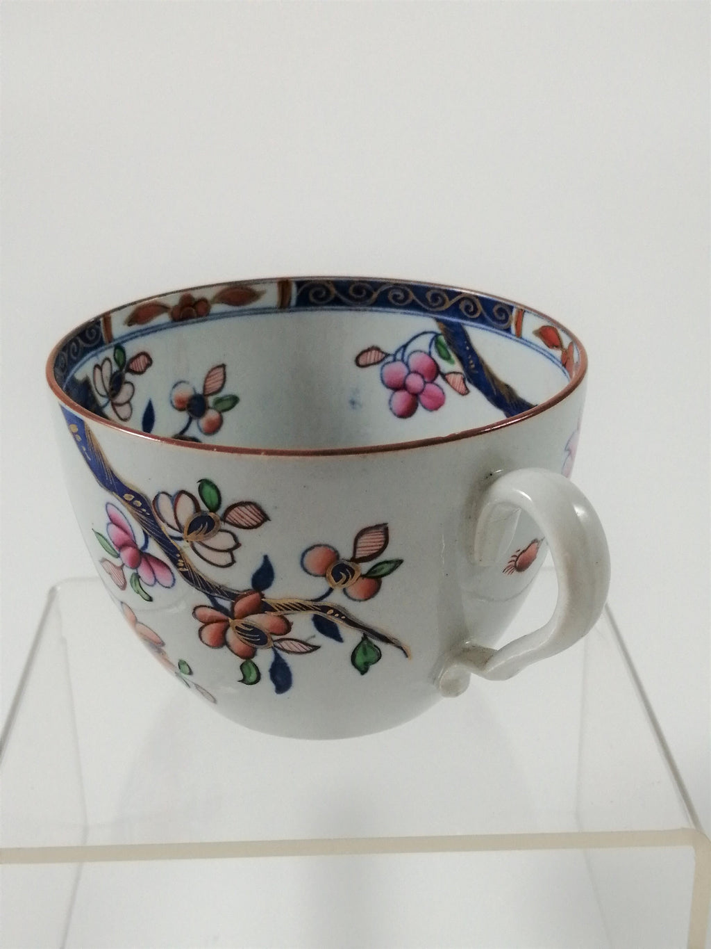 Antique Spode Tea Cup: Tobacco Leaf Pattern, Georgian Porcelain, c. 1810