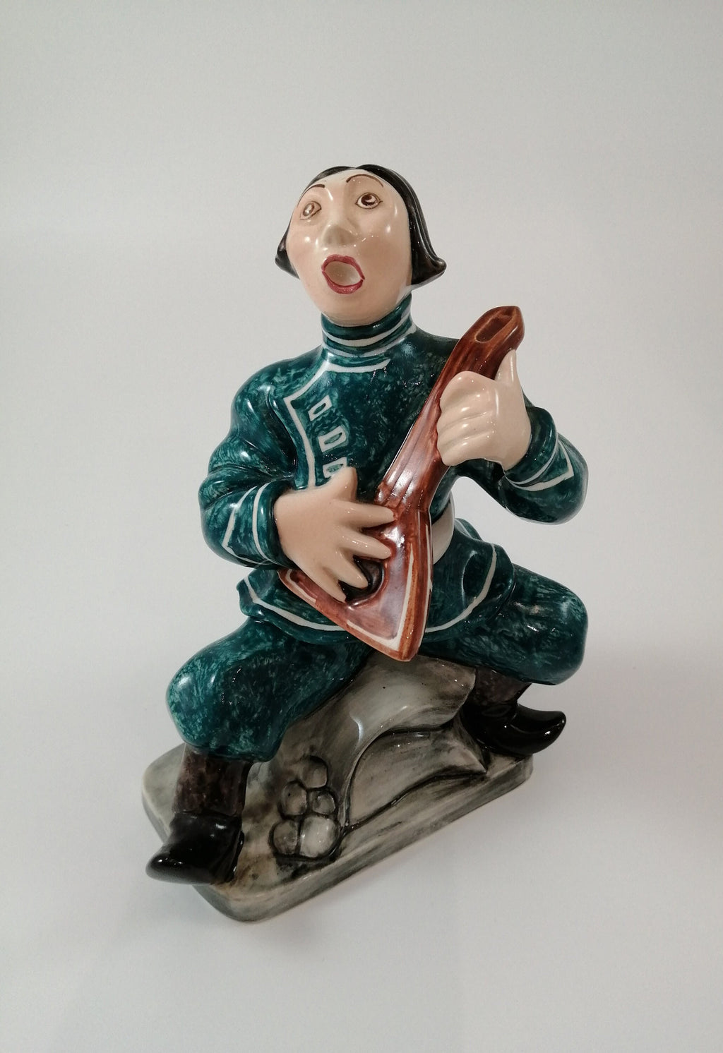 Goldscheider Cossack Figurines: Art Deco Staffordshire Pottery, c 1940s