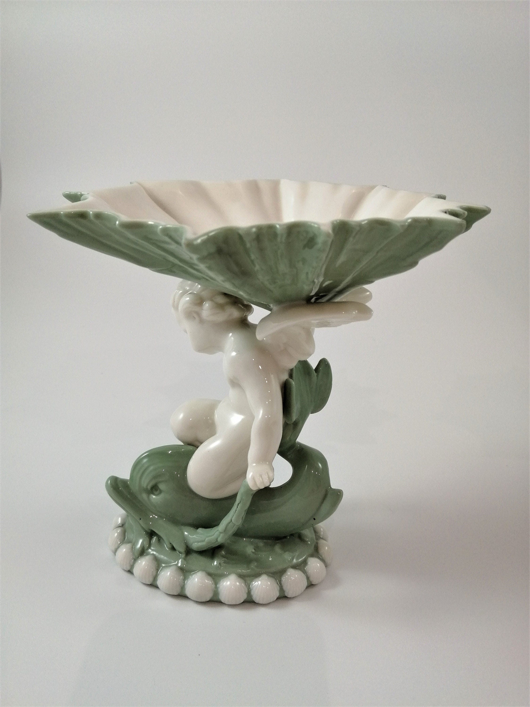 Antique Minton Cherub Compotes: Victorian Porcelain Sweetmeat Dishes, 1873