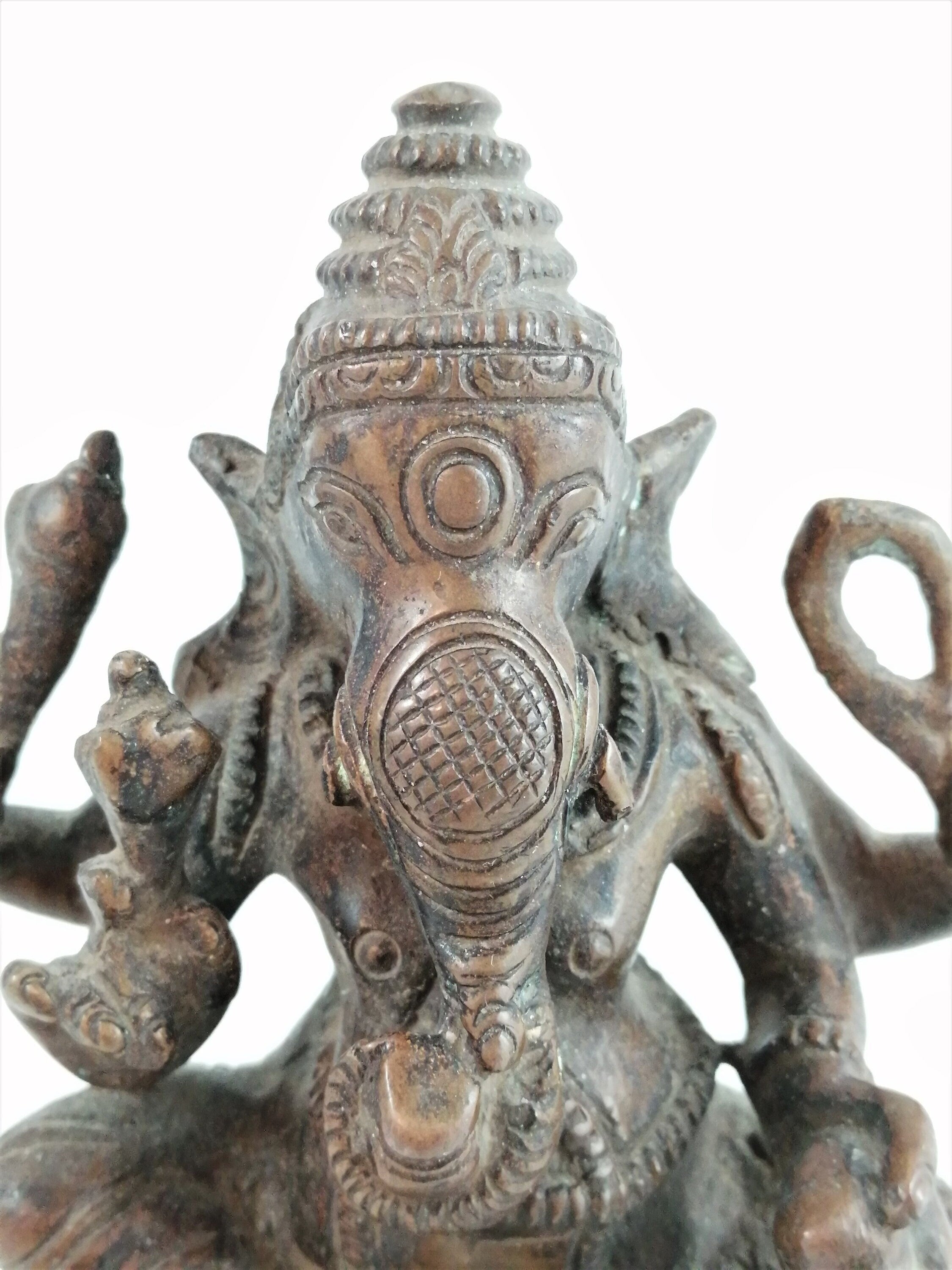 Antique bronze figurine, depicting Ganesha,19th