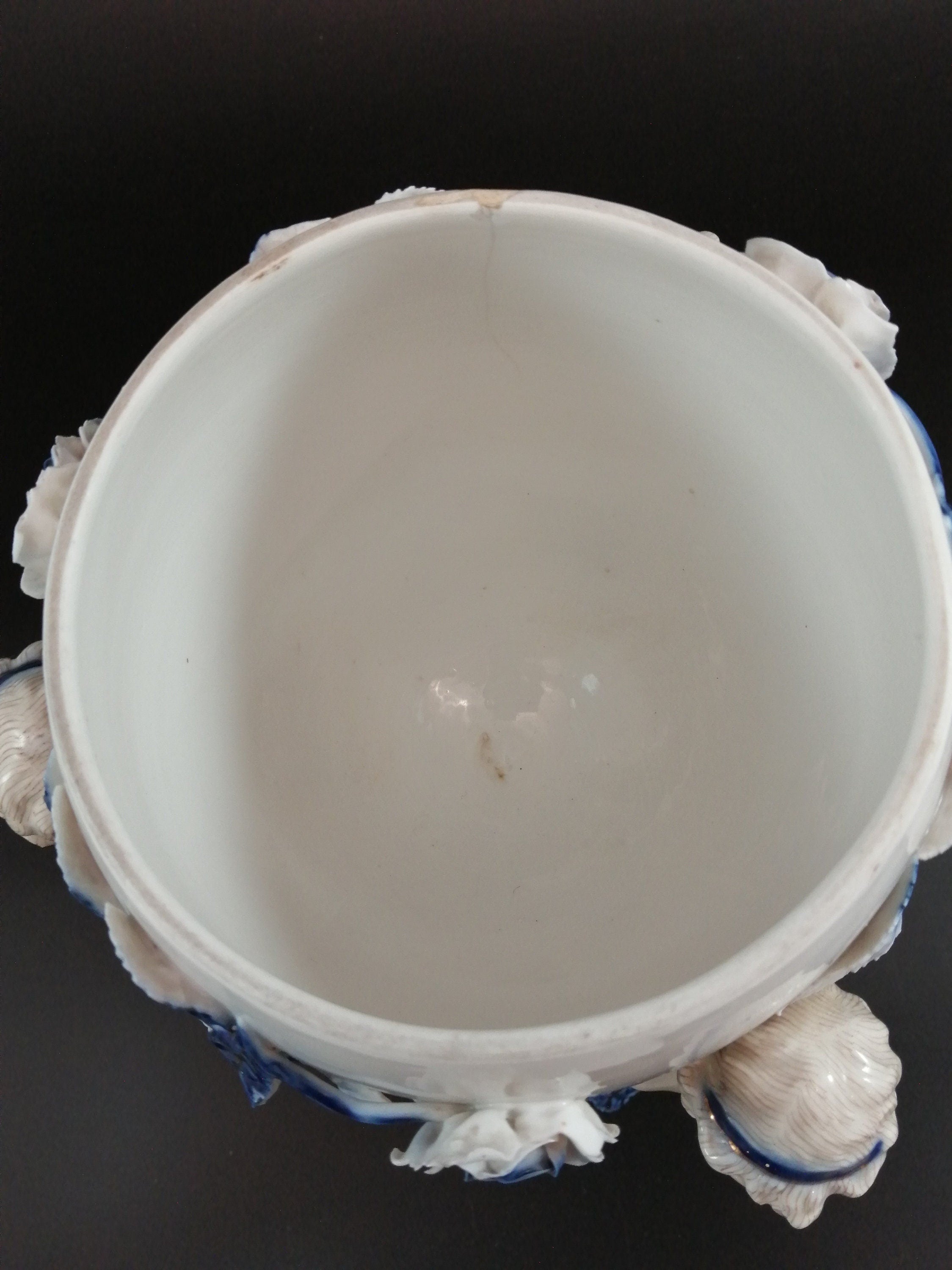 Antique Sitzendorf porcelain vase, late 19th century