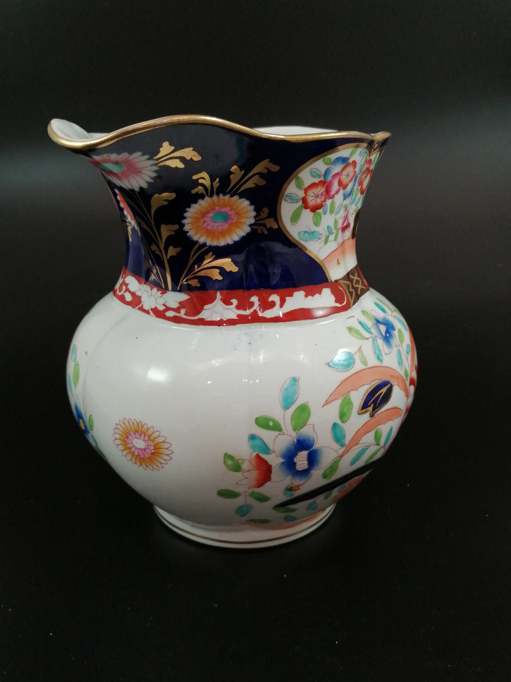 Antique Mason's Ironstone Pitcher and Basin Set: Floral Transferware, c. 1815