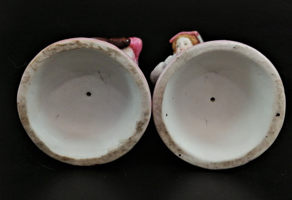 18th Century French Biscuit Porcelain Musicians Figurines: Rococo Decor