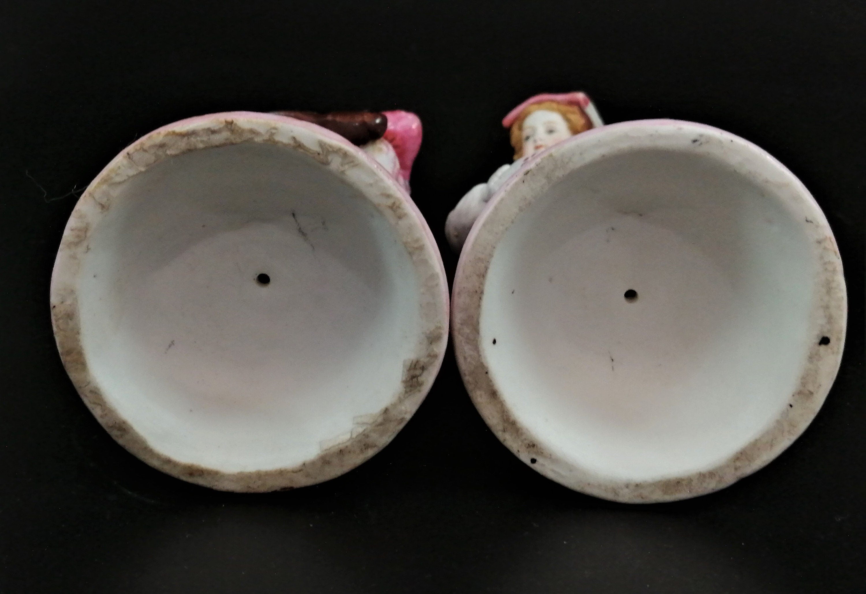 18th Century French Biscuit Porcelain Musicians Figurines: Rococo Decor