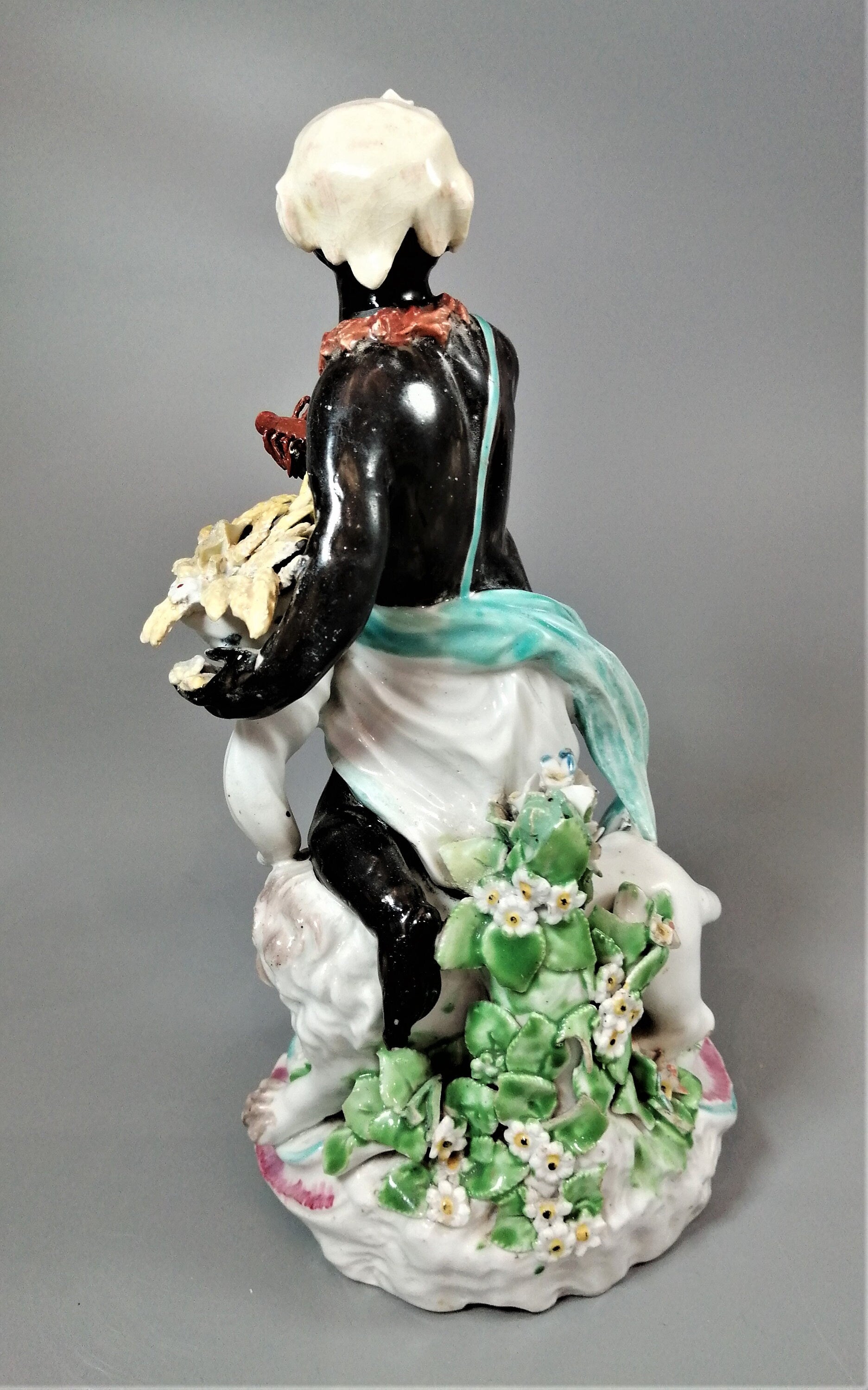 Derby Porcelain "Africa" Figurine: 18th Century English Soft-Paste